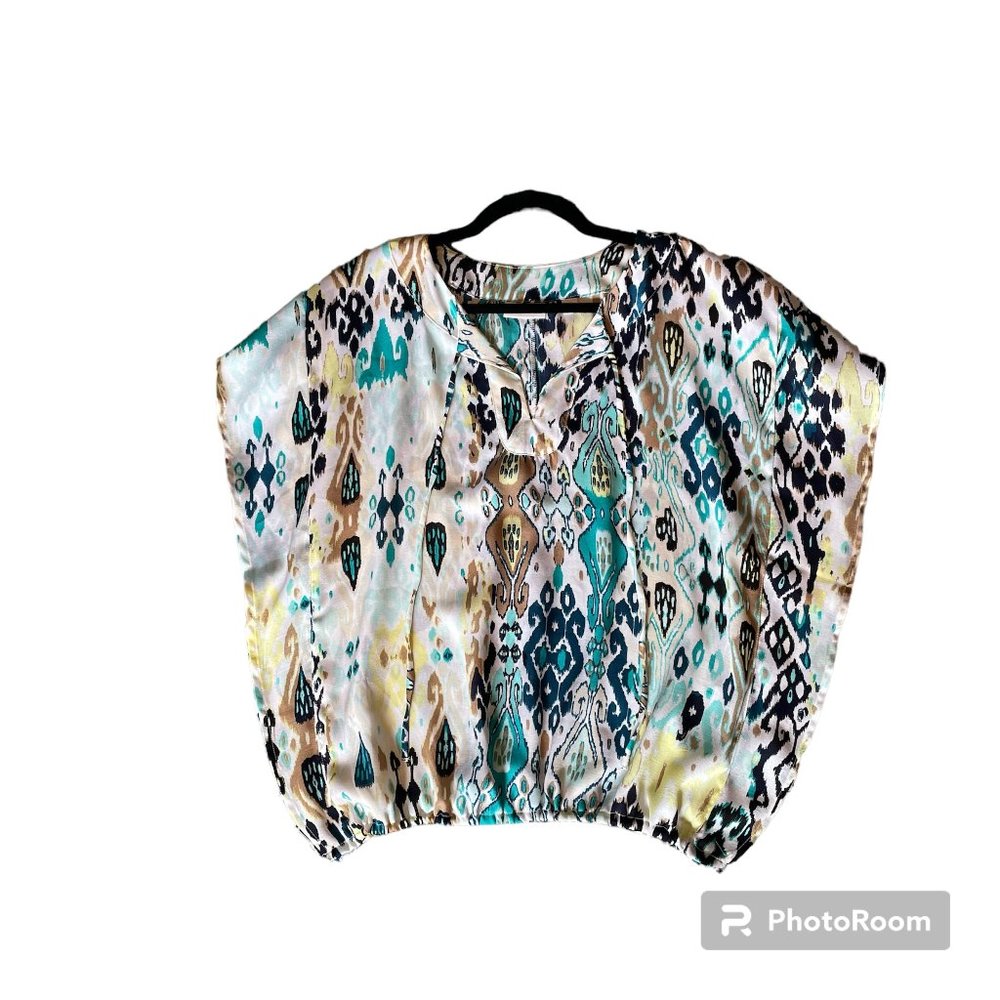 NEW YORK & COMPANY Bohemian Tribal Sleeveless Blouse sz. small